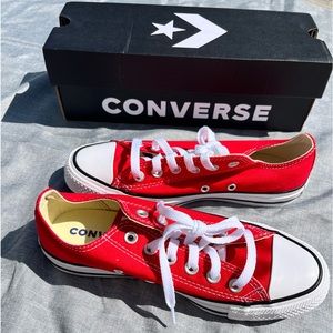 Red low rise converse